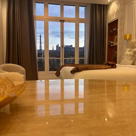 Magnifique Champs Elysees Vue Tour Eiffel Et Arc De Triomphe Διαμέρισμα Παρίσι